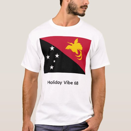 Papua neuguinea flagge T-Shirt (Vorderseite)
