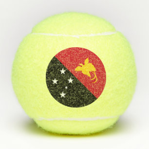 Papua-Neuguinea-Flagge Tennisbälle