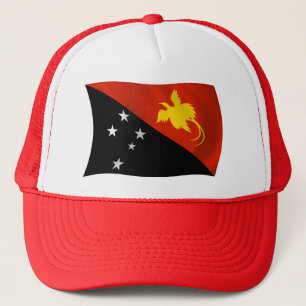 Papua-Neuguinea-Flaggenmütze Truckerkappe