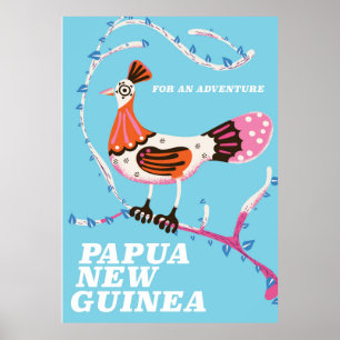 Papua-Neuguinea-Reiseposter Poster