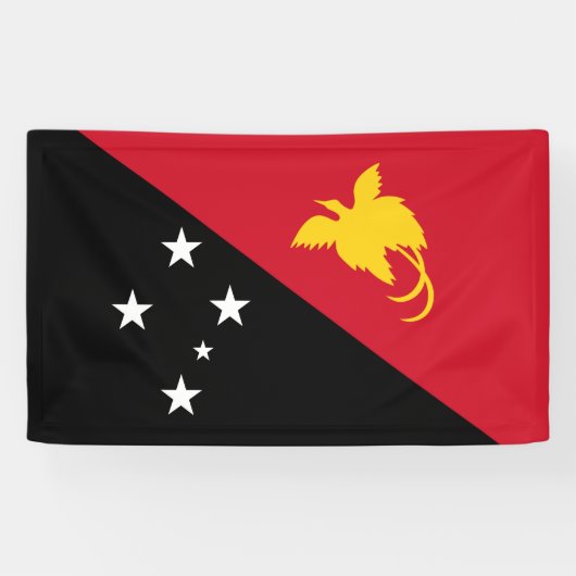 Papua-Neuguineische Flagge Banner (Horizontal)
