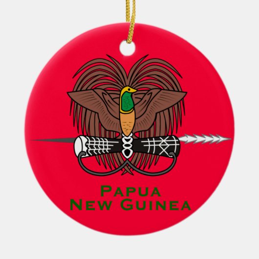 Papua New Guine* Keramik Weihnachtsschmuck (Vorne)