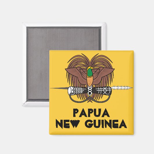 Papua New Guinea* Kühlschrank Magnet (Vorderseite/Rückseite)