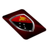 Papua New Guinea Metallic Emblem Magnet (Rechte Seite)