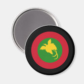 Papua New Guinea Roundel Magnet (Vorderseite/Rückseite)