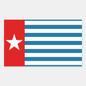 Papua Rechteckiger Aufkleber (Vorderseite)