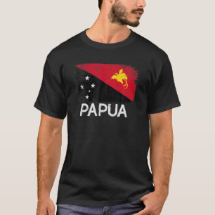 Papuan Flag Vintag hergestellt in Papua Neuer Gu T-Shirt