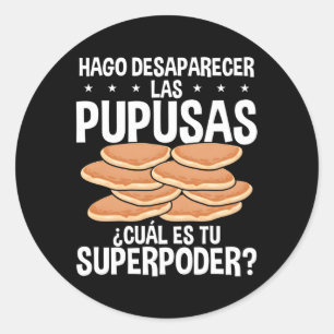 Papusa Maker Salvadorian Food Pupusas El Salvador Runder Aufkleber