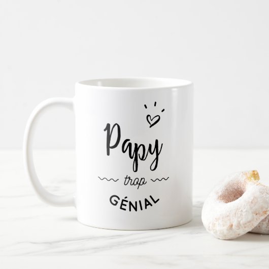 Papy zu genial kaffeetasse (Mit Donut)