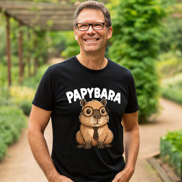 Papybara Funny Capybara Vater T-Shirt