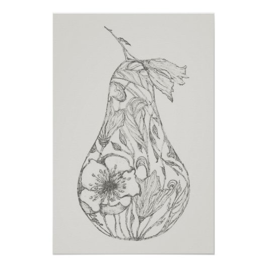 Papyrus Rose by Raye Semone Poster (Vorderseite)