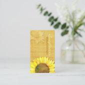 Papyrus Sunflower Wedding Boutique Visitenkarte (Stehend Vorderseite)