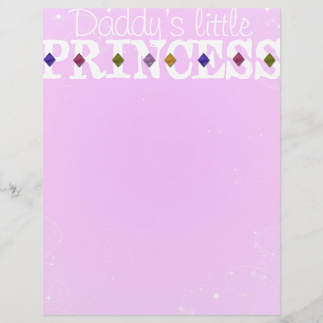Papys kleine Prinzessin Letterhead (Vorderseite)