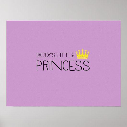 Papys kleine Prinzessin Poster (Vorne)