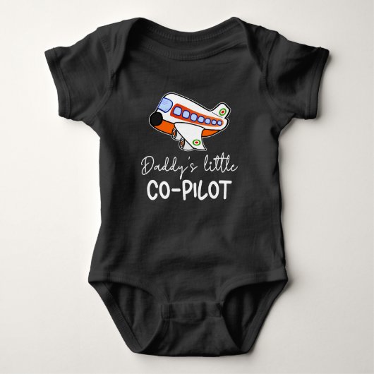 Papys kleiner Co-Pilot | Künftiges Pilotprogramm N Baby Strampler (Vorderseite)