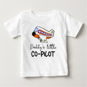 Papys kleiner Co-Pilot | Künftiges Pilotprogramm N Baby T-shirt (Vorderseite)