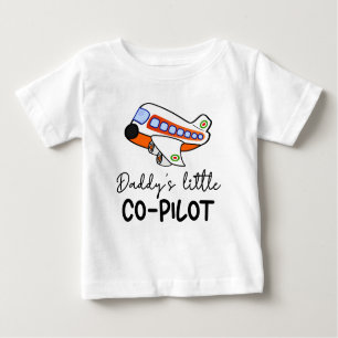Papys kleiner Co-Pilot Künftiges Pilotprogramm N Baby T-shirt