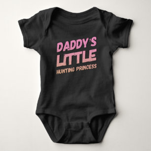 Papys kleiner Jägerin Prinzessin Baby Bodysuit Strampler