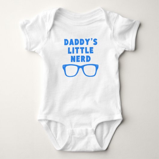 Papys kleiner Nerd Baby Strampler (Vorderseite)