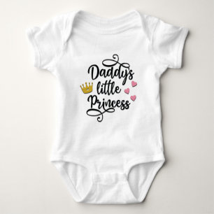 Papys kleiner Prinzessin-Bodysuit Baby Strampler