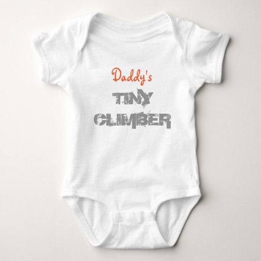 Papys winziger Kletterbaby-Strampler Baby Strampler (Vorderseite)