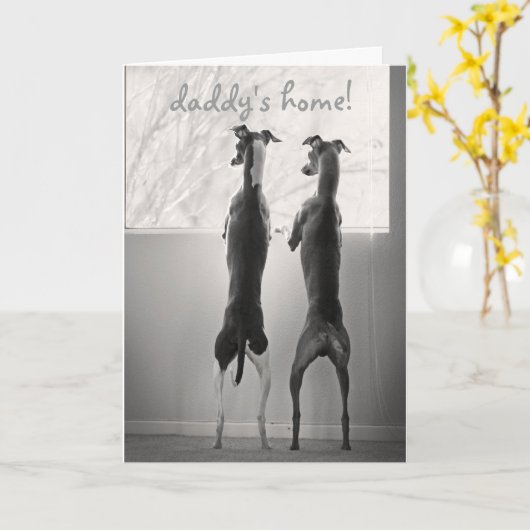 Papys Zuhause! Karte (Gelbe Blume)