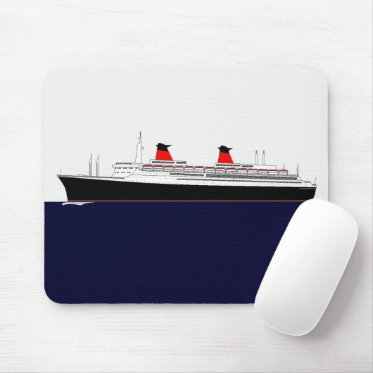 Paquebot France Mousepad (Mit Mouse)
