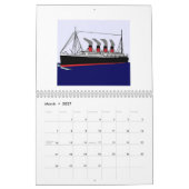 Paquebot Frankreich 1912 Kalender (Mär 2027)
