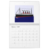 Paquebot Frankreich 1912 Kalender (Feb 2027)