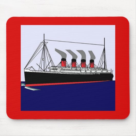 Paquebot Frankreich 1912 Mousepad (Vorne)