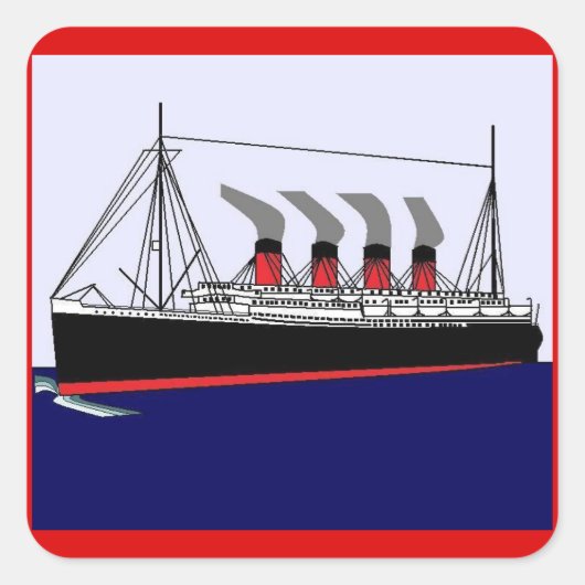 Paquebot Frankreich Aufkleber 1912 (Vorderseite)
