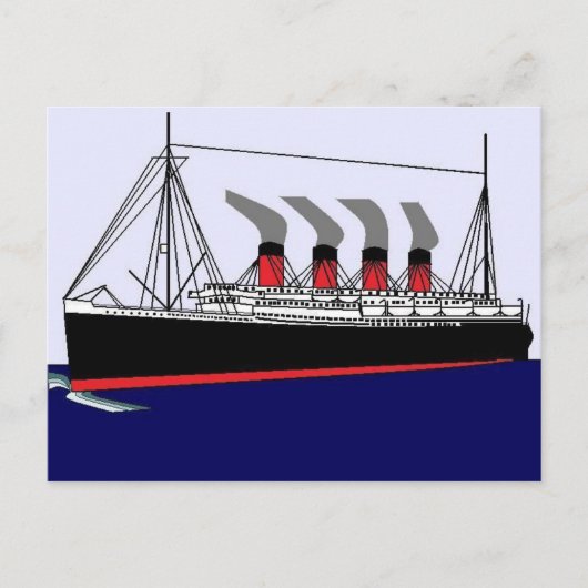 Paquebot Frankreich Postkarte 1912 (Vorderseite)