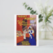 Paquet Pernot Vintages Werbeplakat Postkarte (Stehend Vorderseite)