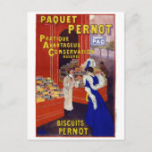 Paquet Pernot Vintages Werbeplakat Postkarte (Vorderseite)