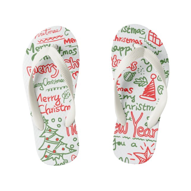 Par de chinelo de Natal Kinderbadesandalen (Fußbett)