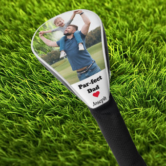 Par-fect-Vater Funny Custom Foto Vater Tag Golf Headcover