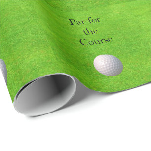 Par for the Course with Golf Ball Geschenkpapier
