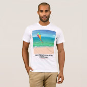 Par Sands Beach Cornwall Strandposter T-Shirt (Vorne ganz)