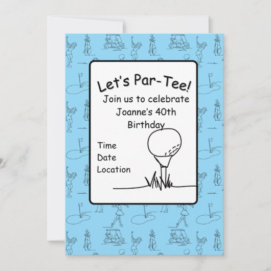 Par-T-Einladung Einladung (Vorderseite)