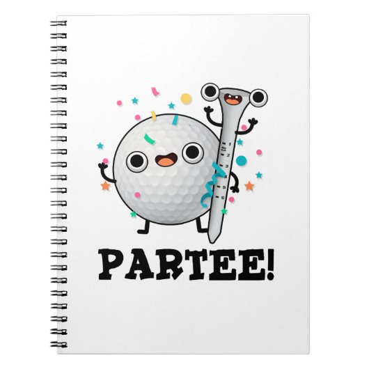 Par-T-Shirt Funny Golf Pun Notizblock (Vorderseite)