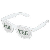 Par-T-Shirt Golf Pun Fun Partybrille (Schrägansicht)
