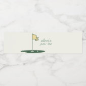 Par-T-Shirt Golf Thema Wasser Flasche Etikett (Einzelnes Label)