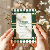 PAR-T-SHIRT Green Golf BRIDAL Dusche Einladung