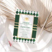 PAR-T-SHIRT Green Golf BRIDAL Dusche Einladung