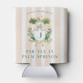 Par-T-Shirt in Palm Springs | Golf Bachelorette Dosenkühler (Rückseite)