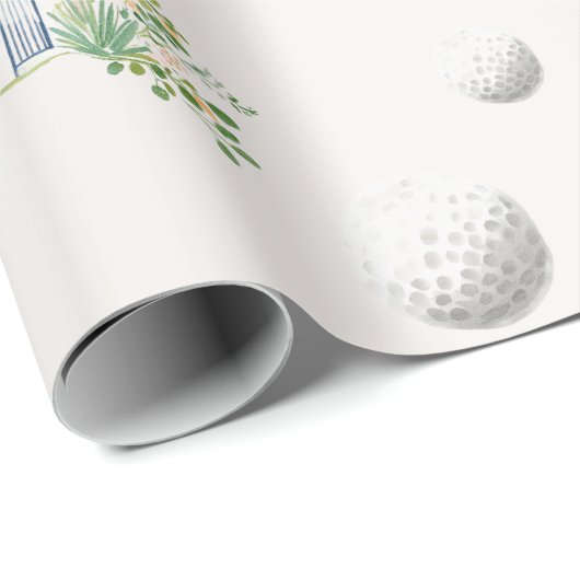 Par-T-Shirt in Palm Springs | Golf Bachelorette Geschenkpapier (Rolleneckpunkt)