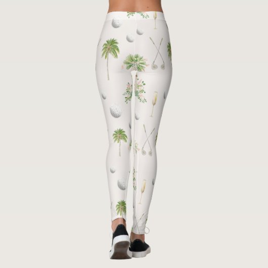 Par-T-Shirt in Palm Springs | Golf Bachelorette Leggings (Rückseite)