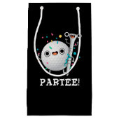 Par-T-Shirt niedlich Golf Pun Dark BG Kleine Geschenktüte (Vorderseite)