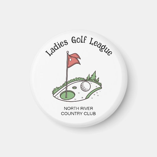 Par-T-Shirt Perfection - Ladys Golf League Magnet (Vorne)