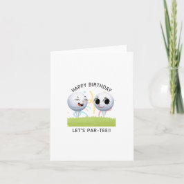 Par-T-Shirt Puns Birthday Card Karte